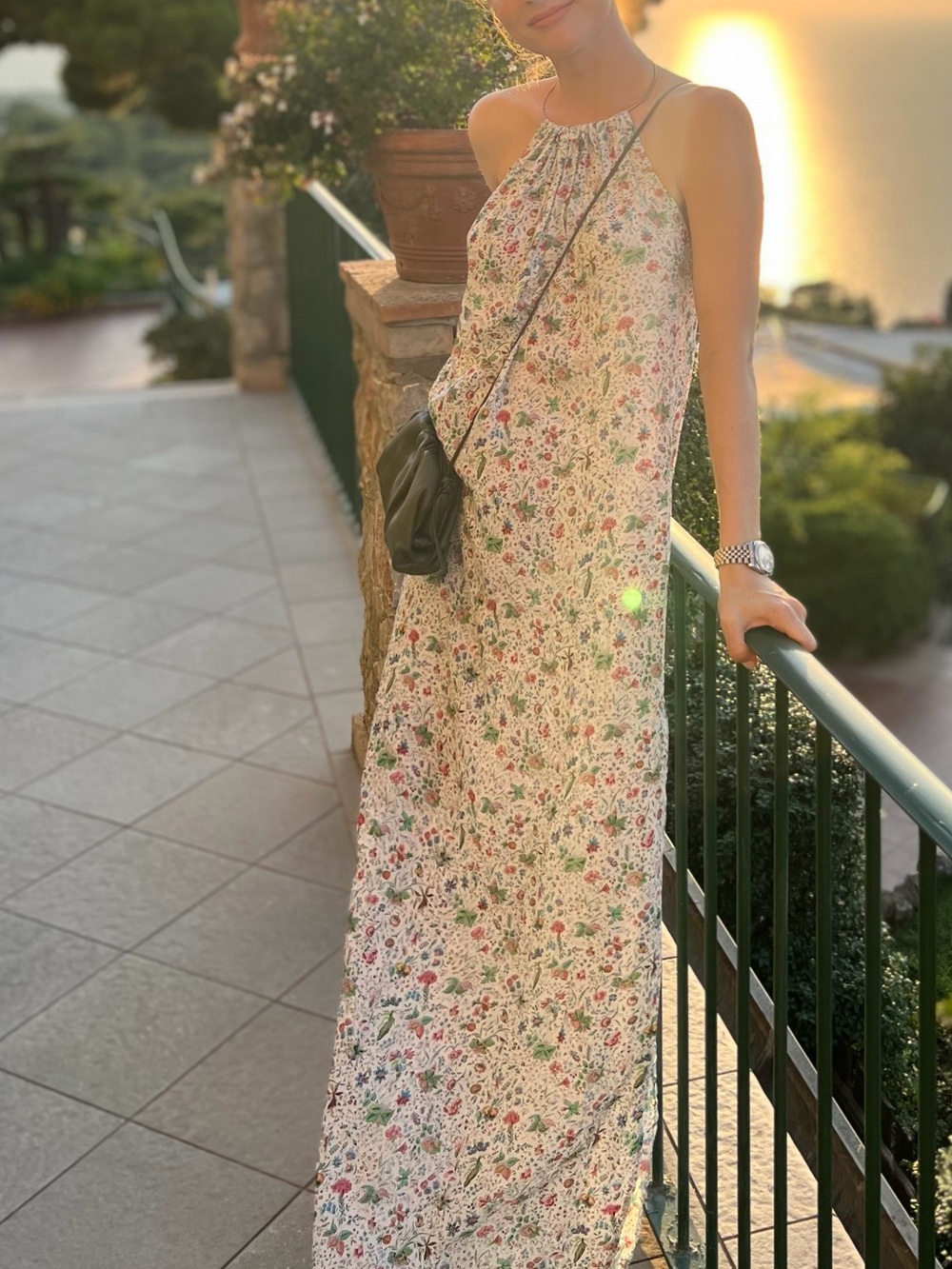 Floral Halter Summer Dress